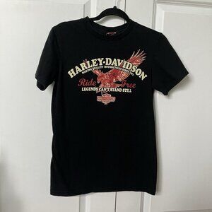 2010 Harley Davidson T-shirt Womens S Legends Cant Stand Still Buffalo NY Graphi